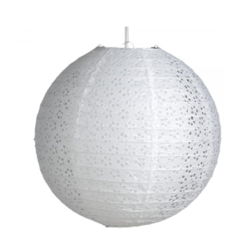 Lacy Paper lamp shade - 12" (30cm) - White