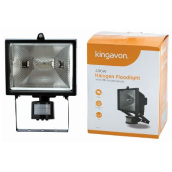 Kingavon 400W Halogen Floodlight With PIR Motion Sensor