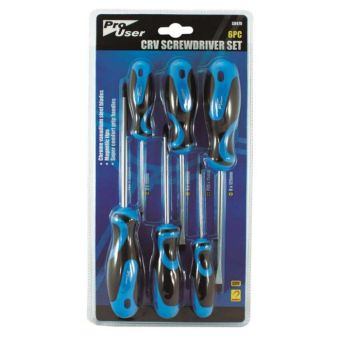 ProUser 6pc CRV Screw Driver Set