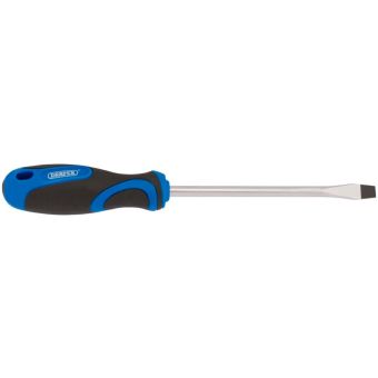 Draper Plain Slot Soft Grip Screwdriver - 8 x 150mm