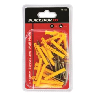 Screws & Wall Plugs 4 x 40mm