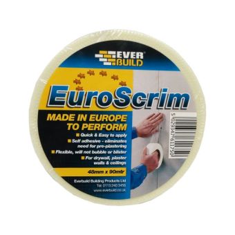 Everbuild EuroScrim Plasterboard Scrim Tape - 48mm x 90m