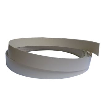 Iron on Edging Strip - Matt Seashell Cream 22mm