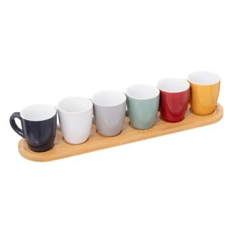 Set of 6 Mugs on a Stand