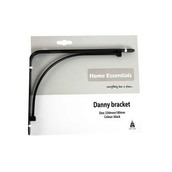 Home Essentials Danny Bracket Black - 230 x 180mm