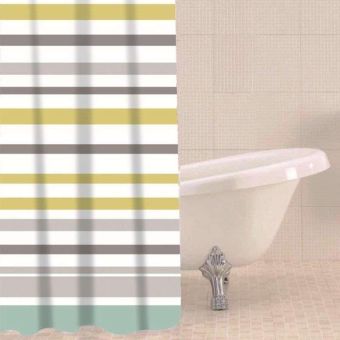 Sabichi Ocean Stripe Shower Curtain - 180 x 180cm
