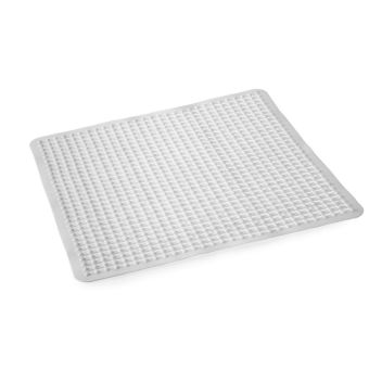 Blue Canyon Grid Shower Mat 53x53 - White