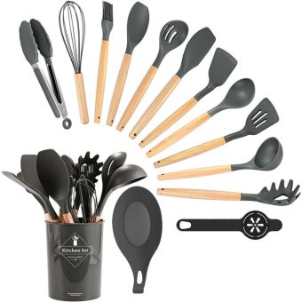 Silicone kitchen Utensil Set - 14 pieces 