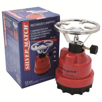 Silver Match Portable Camping Gas Stove I Lightweight Outdoor Cooker for Hiking and Travel