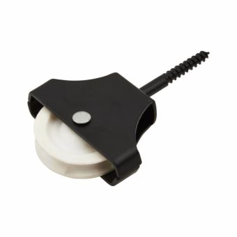 Single Screw Pulley Black