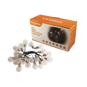 Kingavon 20 Piece Solar Bulb String Light Set