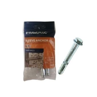 Rawlplug Sleeve Anchor - M10 x 100mm - Pack Of 2