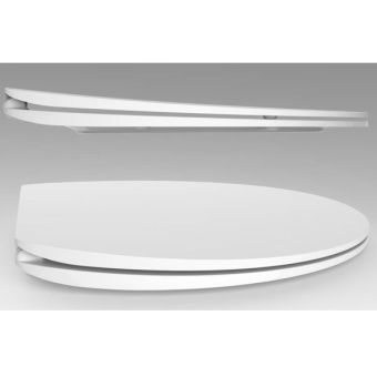 Tema Slimline Deluxe Soft Close Toilet Seat - White