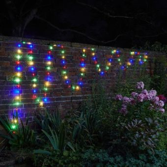 Smart String Lights 400 LED Multi-Coloured – Solar-Powered with Remote Control