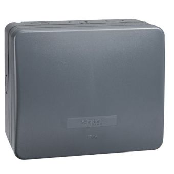 2 Gang Weatherproof Unswitched Socket - Grey