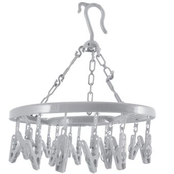 De Vielle Plastic Sock Hanger 18 Pegs