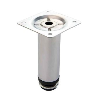 Chrome Plated Rounded Sofa Leg - 30 X 15Cm