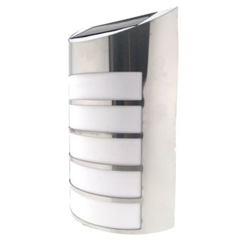 Buy a Hofftech Solar LED Stainless Steel Wall Light Online in Ireland at Lenehans.ie Your Outdoor Lighting & DIY Products Expert