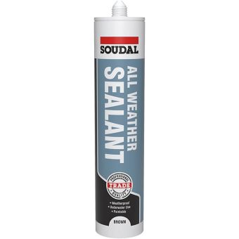 Soudal Ready to use All Weather Sealant 290ml - Brown