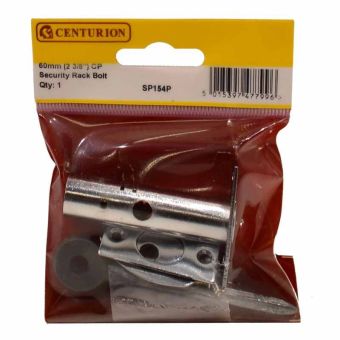 60mm (2 3/8") Chrome Plated Security Door Rack Bolt