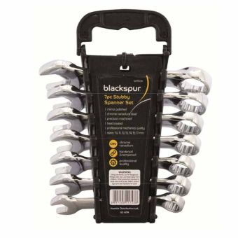 Blackspur 7pc Stubby Spanner Set