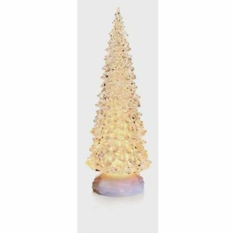 Premier Battery Operated Water Spinner Christmas Tree Warm White LEDs