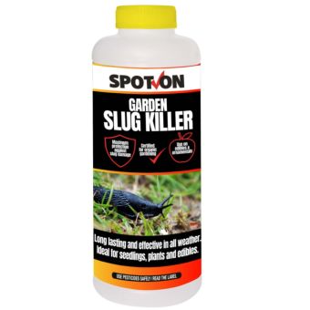 Spot-On Garden Slug Killer Pellets Organic Ferric Phosphate Formula for Slug Control in All Weather Safe for Edibles and Wildlife - 600g