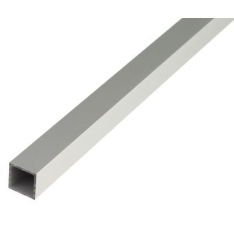 Anodised Aluminium Square Profile Silver - 20 x 20 x 1.5 / 1m