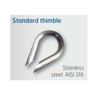 Thimble Stainless Steel 4mm (Pack of 2)