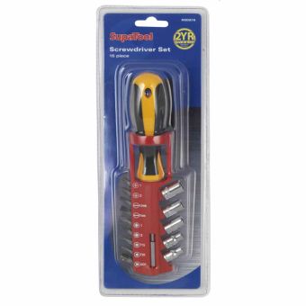 SupaTool 15pc Screwdriver Set