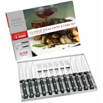 Judge Sabatier Steak Set Black - 12 Piece