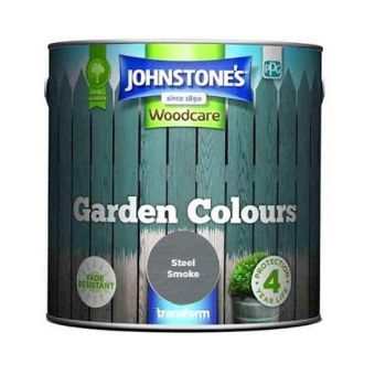 Johnstones Woodcare Garden Colours Paint - Steel Smoke 2.5L