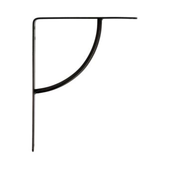 Steel Shelf bracket 200x150mm - Black