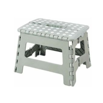 Folding Step Up Stool - Grey Finish