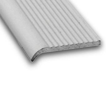 Anodised Aluminium Colourless Lip Stepping Edge Profile - 20mm x 5mm x 1m