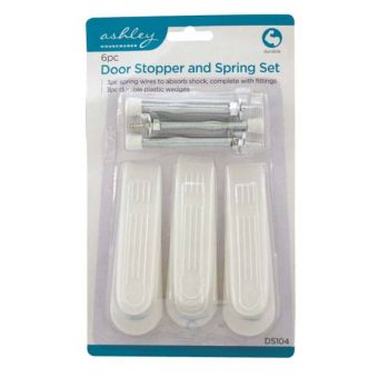 Ashley 6pc Door Stopper & Spring Set