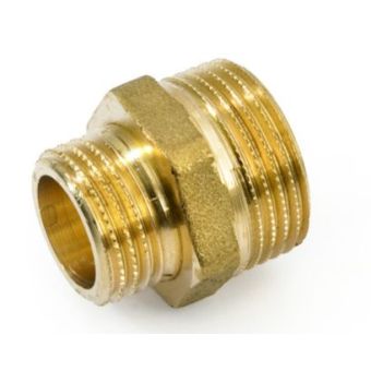 Brass Nipple - 1" x 1/2"