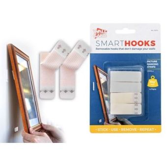 Smart Hooks Picture Hanging Strips - Small 4 Pack