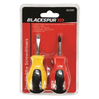 Stubby Screwdrivers - 2 piece