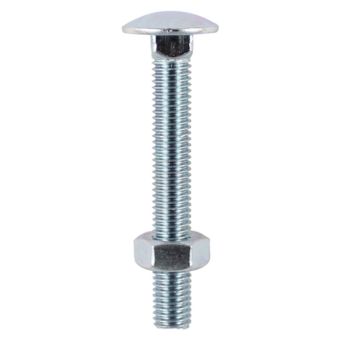 Carriage Bolts & Hex Nuts M6 X 20