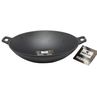 Cast Iron Wok 31cm