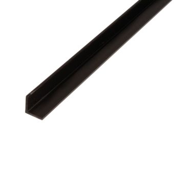 Angle Black PVC Profile - 30mm x 30mm x 2mm x 2m