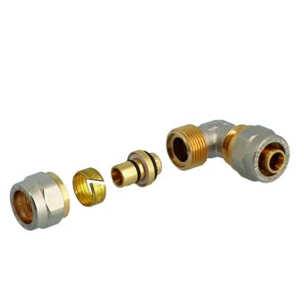 Nickel-Plated Double Elbow - 16x16