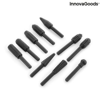 InnovaGoods Rotary Rasp Drill Bits - Pack of 10