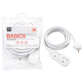 Masterplug 2 gang Extension Lead - 5m