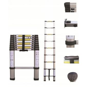 Telescopic Aluminum Ladder 2.6m extendable