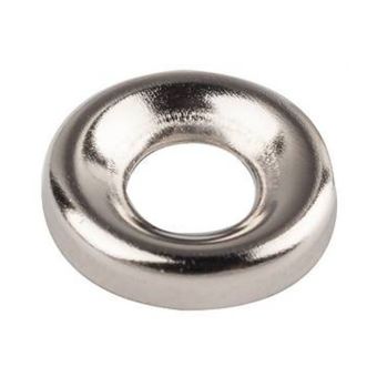Surface Screw Cup Washer Steel Nickel Plated - 10g