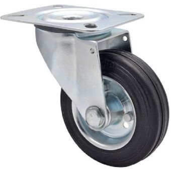 Castor Swivel Black 100mm - 70kg