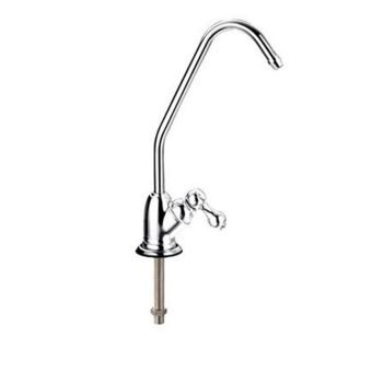 Chrome Single-Handle Ceramics Goose-Neck Faucet