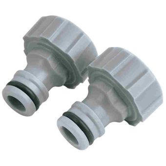 3/4" BSP Outdoor Tap Connectors (Twin Pack)